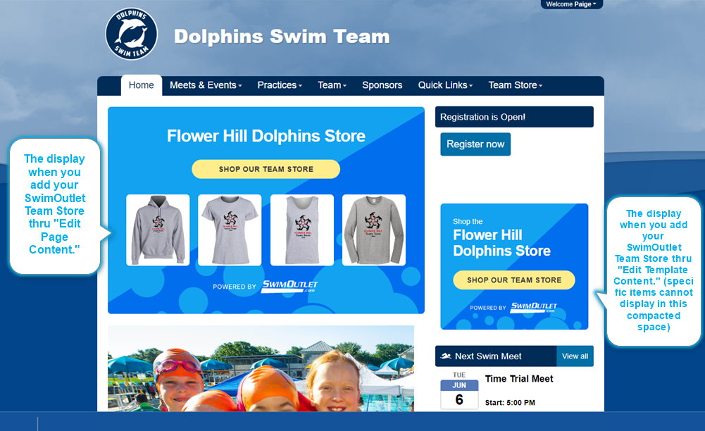 SwimOutlet Team Store Snippet – SwimTopia Help Center