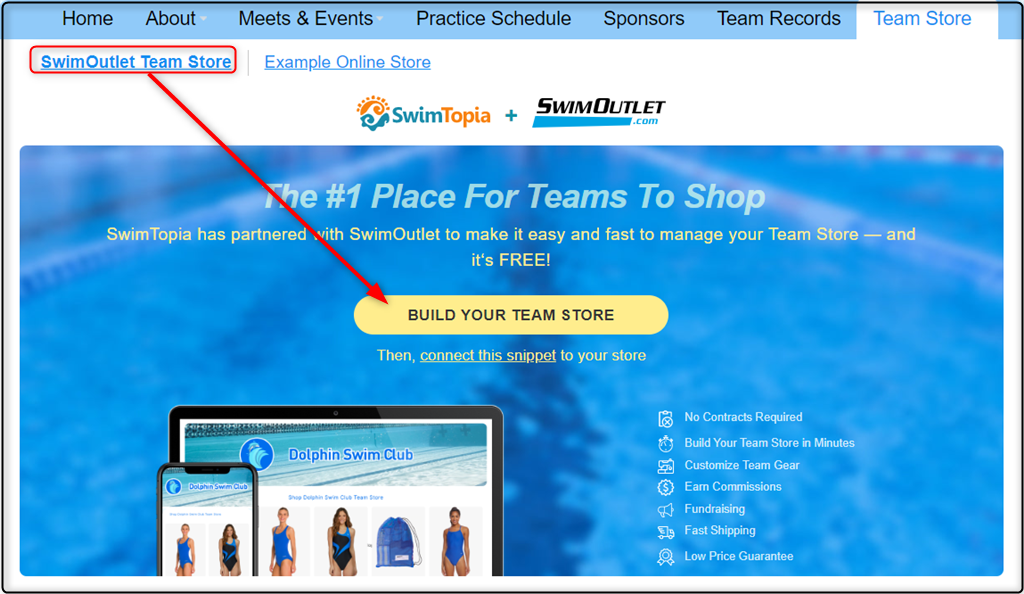 Create Team Gear Online Stores