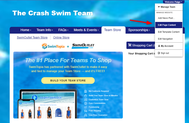 Swimoutlet team store online