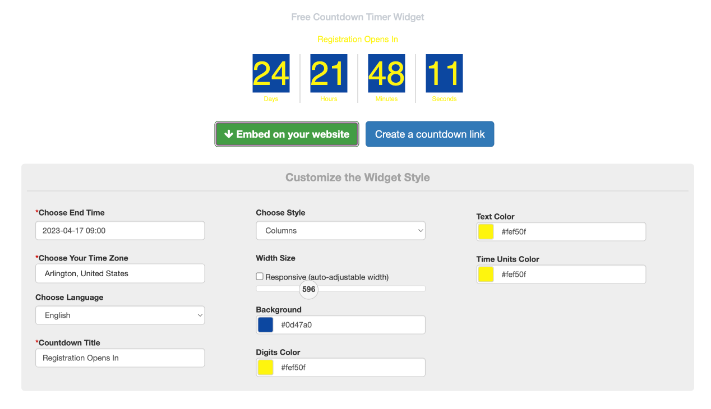 Code-Free Countdown Timers for Your Squarespace Website — Applet Studio